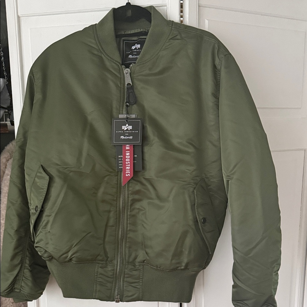 Alpha Industries Olive Bomber Jacket